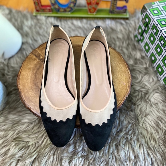 Chloé Pointed Toe flats - Bridget Scallop Mesh - Picture 2 of 8